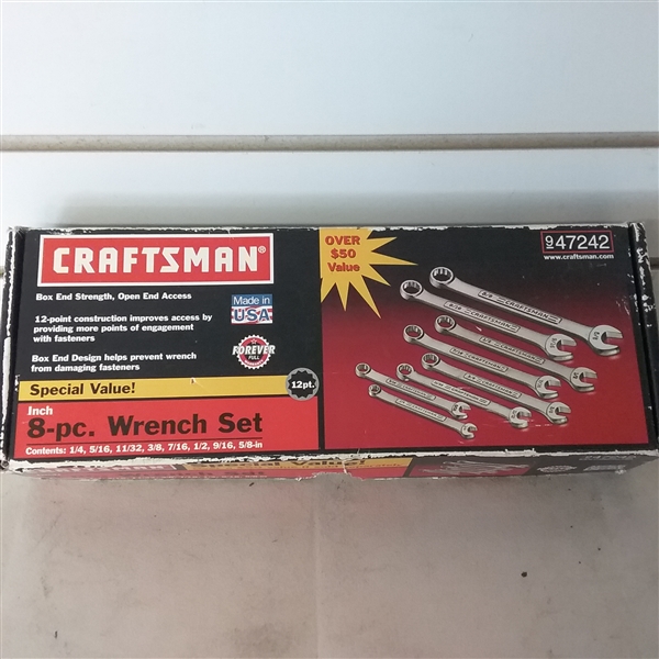 CRAFTSMAN 10 PC SOCKET WRENCH SET & 8 PC WRENCH SET 