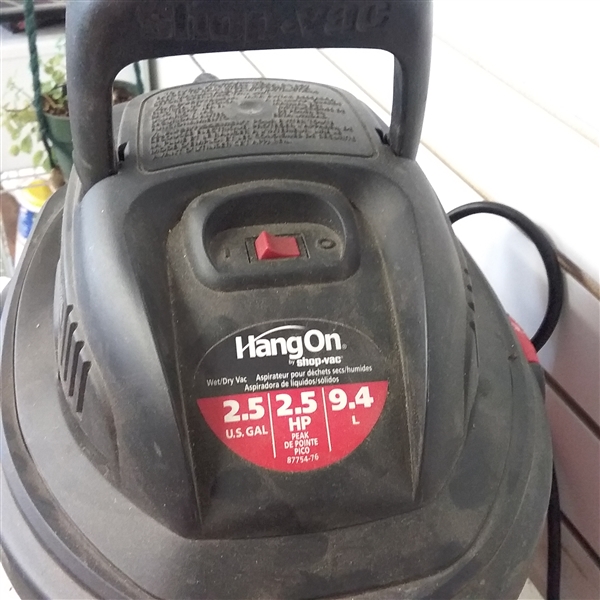 2.5 GALLON SHOP VAC