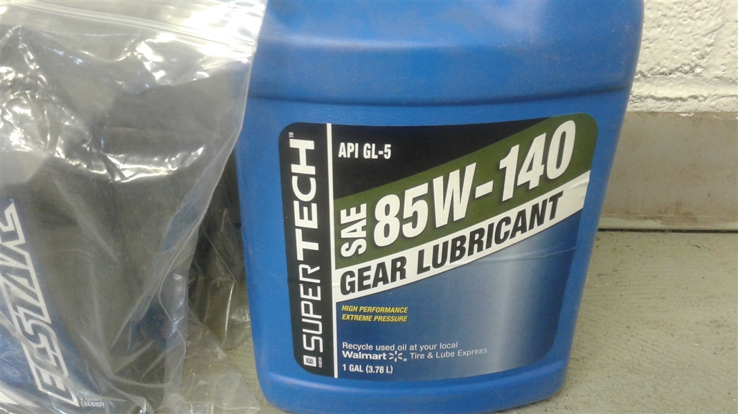 SUPER TECH 85W-140 GEAR LUBRICANT AND ECSTAR 10W-40 OIL 