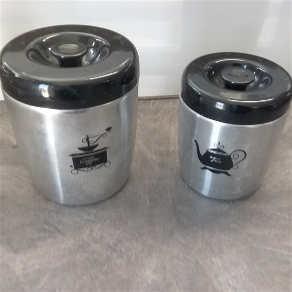 VINTAGE GARNER WARE, WEST BEND & RANSBURG CANISTERS