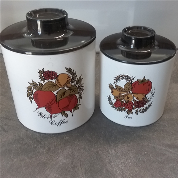 VINTAGE GARNER WARE, WEST BEND & RANSBURG CANISTERS