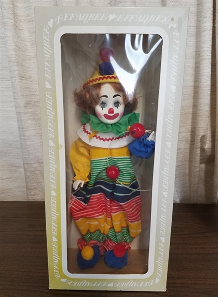 VINTAGE EFFANBEE HOMER DOLL HERE COME THE CLOWNS 1984 IN ORIGINAL BOX #1550