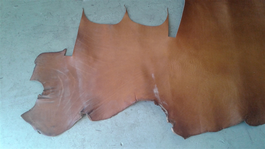 LARGE PIECE OF BROWN LEATHER 