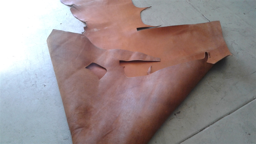 LARGE PIECE OF BROWN LEATHER 