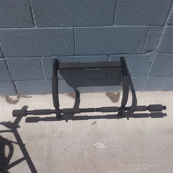 GRAVITY TRAC CHAIR AND  GOLDS GYM PULL UP BAR