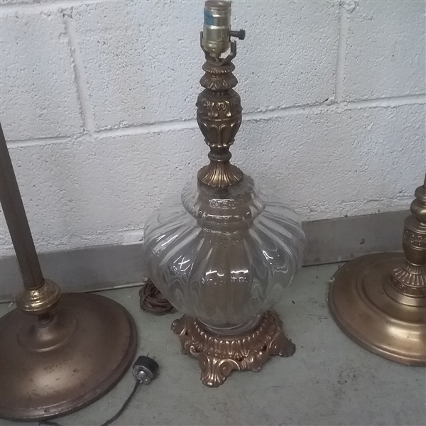 VINTAGE FLOOR LAMPS & TABLE LAMPS