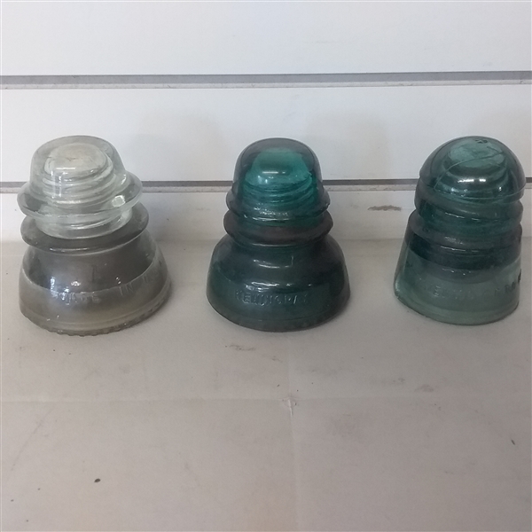 OLDER SODA BOTTLES & INSULATORS 