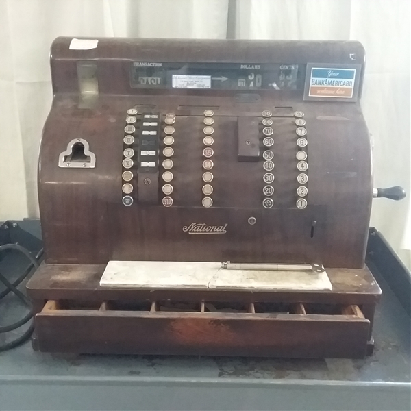 ANTIQUE 'NATIONAL' CASH REGISTER