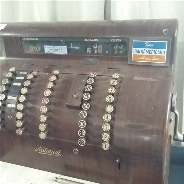 ANTIQUE 'NATIONAL' CASH REGISTER