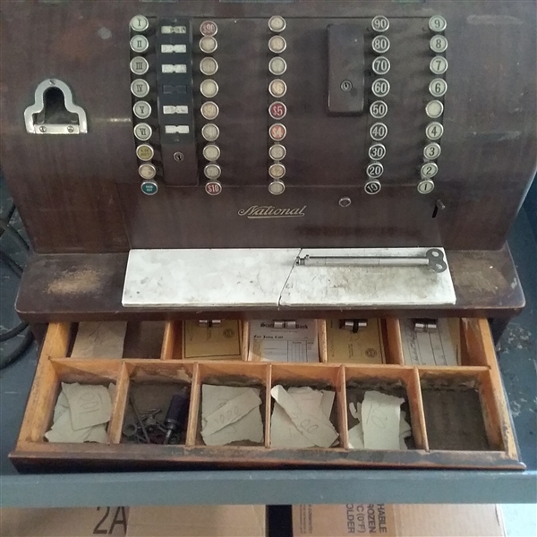 ANTIQUE 'NATIONAL' CASH REGISTER