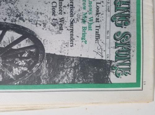 ORIGINAL VINTAGE ROLLING STONE MAGAZINE ISSUE NO. 32 May 3, 1969 *NOT A REPRINT*