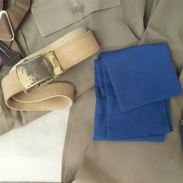  VINTAGE TAN MILITARY DRESS UNIFORM