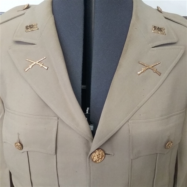  VINTAGE TAN MILITARY DRESS UNIFORM