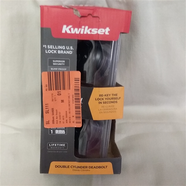 KWIKSET DOUBLE CYLINDER DEADBOLT 