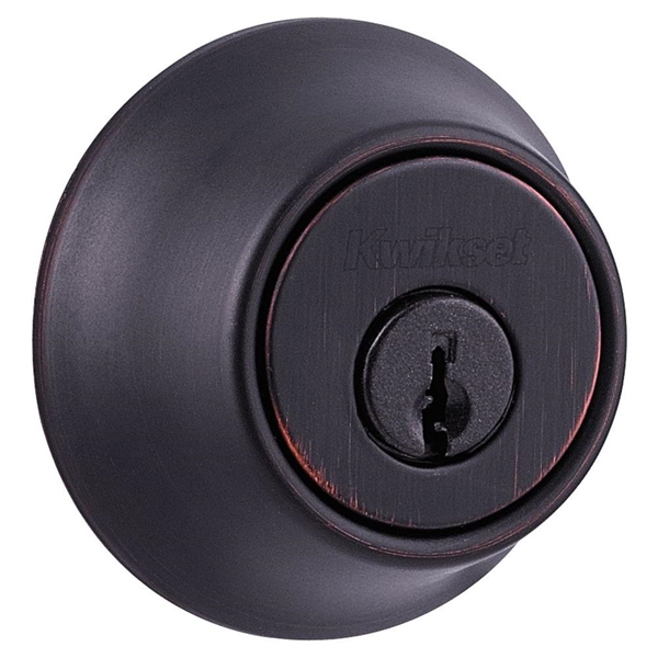 KWIKSET 660 SERIES VENETIAN BRONZE SINGLE CYLINDER DEADBOLT