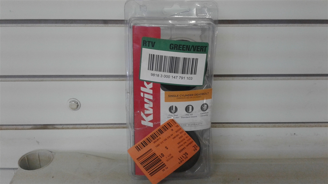 KWIKSET 660 SERIES VENETIAN BRONZE SINGLE CYLINDER DEADBOLT