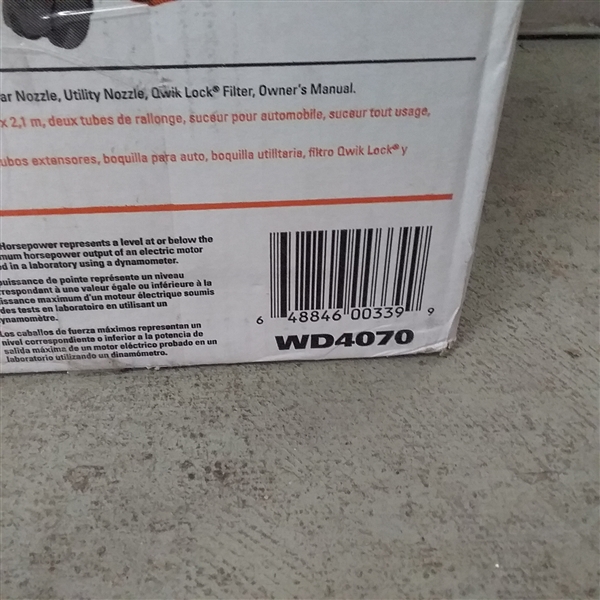 RIDGID 4 GALLON PORTABLE WET/DRY VAC