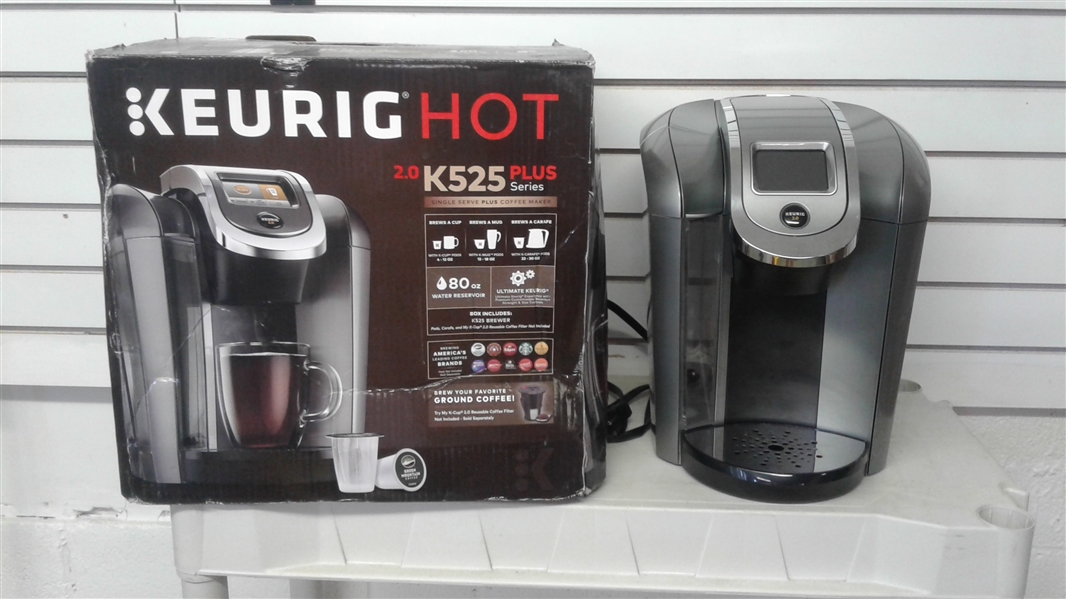 KEURIG HOT 2.0 K525 PLUS SERIES SINGLE SERVE PLUS COFFEE MAKER