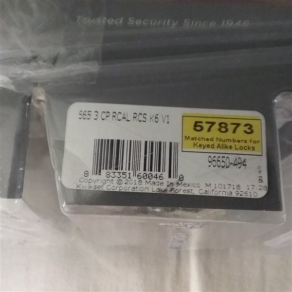 KWIKSET 665 SERIES DOUBLE CYLINDER DEADBOLT