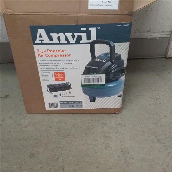 ANVIL 2 GAL PANCAKE AIR COMPRESSOR