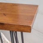 NOBLE HOUSE BROWN WOOD AND METAL CONSOLE TABLE