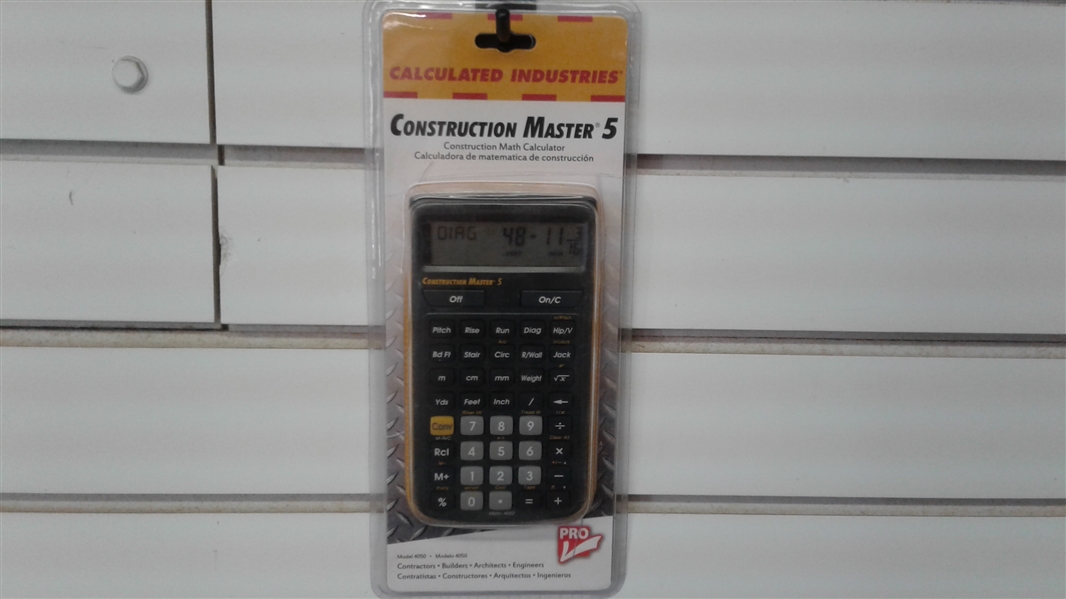 CONSTRUCTION MASTER 5 CALCULATOR