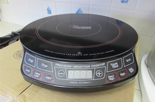 FLAVORWAVE DELUXE OVEN, NEW NUWAVE INDUCTION COOKTOP, & SILICONE BAKEWARE