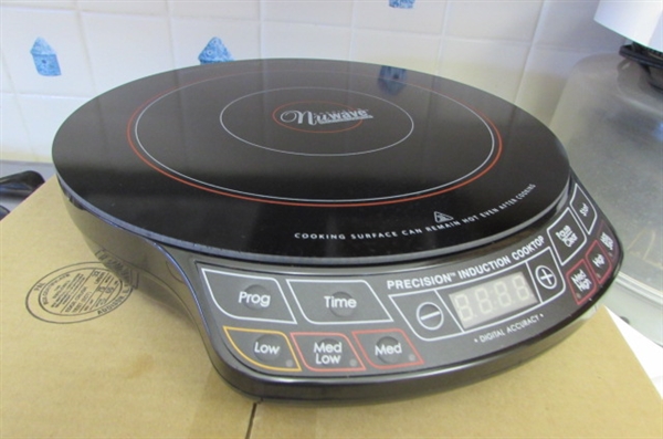 FLAVORWAVE DELUXE OVEN, NEW NUWAVE INDUCTION COOKTOP, & SILICONE BAKEWARE