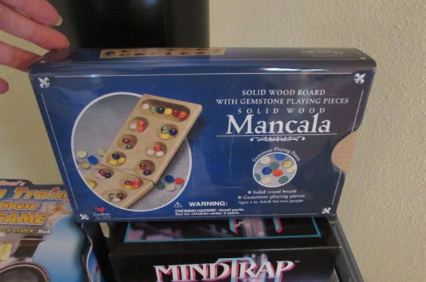 MINDTRAP, MANDALA & MEXICAN TRAIN & CHICKEN HOUSE DOMINO GAMES