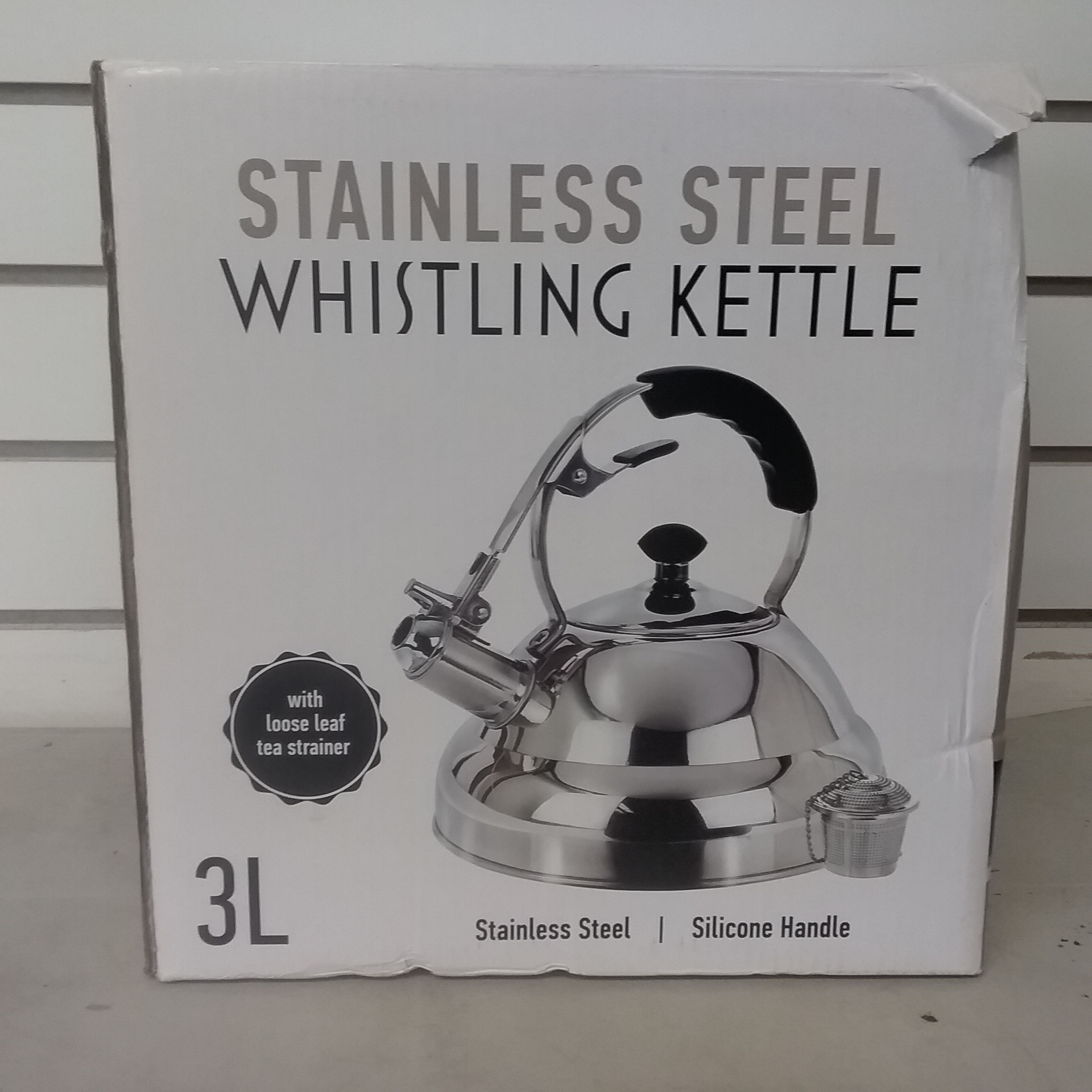 Lot Detail Willow And Everett Stainless Steel Whistling Kettle With Loose Leaf Tea Strainer