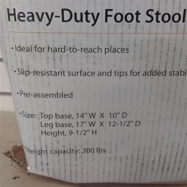 HEAVY DUTY FOOT STOOL