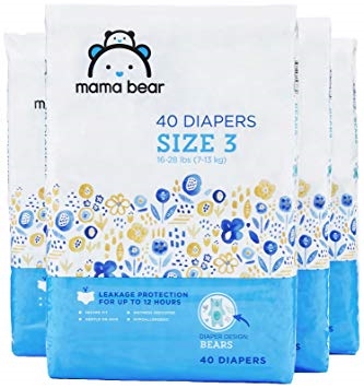 MAMA BEAR DIAPERS SIZE 3 160 CT