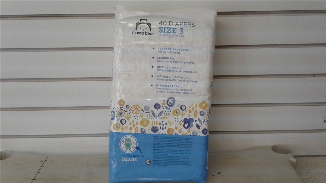 MAMA BEAR DIAPERS SIZE 3 160 CT