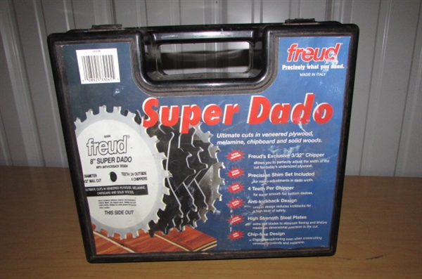 FREUD SUPER DADO BLADE, KOBALT SOCKETS & DRILL BIT SET