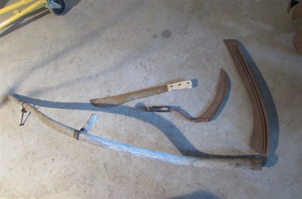 SCYTHE,SICKLE, AND MACHETE