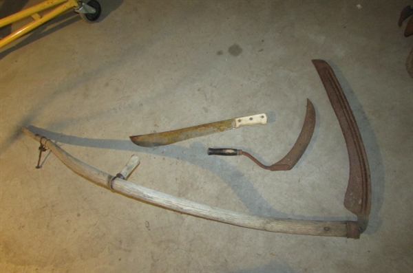 SCYTHE,SICKLE, AND MACHETE