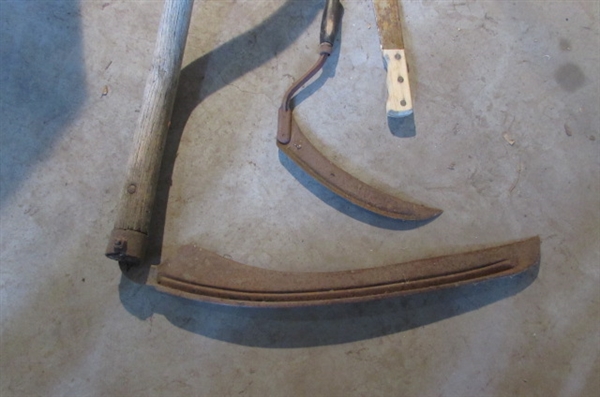 SCYTHE,SICKLE, AND MACHETE