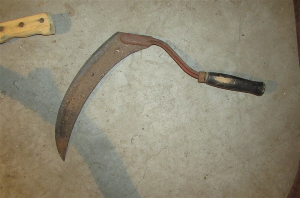 SCYTHE,SICKLE, AND MACHETE