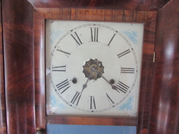 ANTIQUE 'GREENWOOD CEMETERY ENTRANCE' WALL CLOCK - NEEDS REPAIR