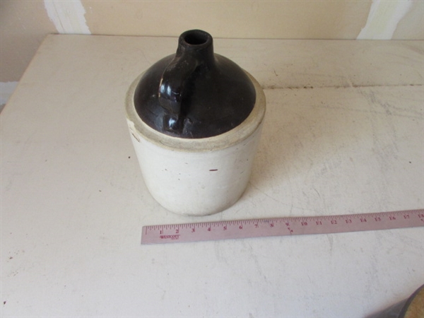 STONEWARE CROCK & JUG