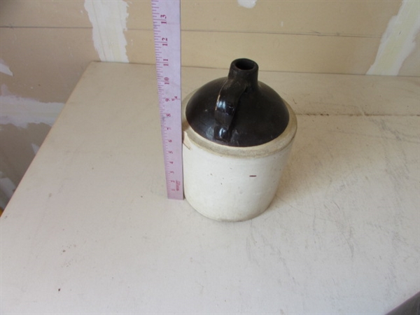 STONEWARE CROCK & JUG