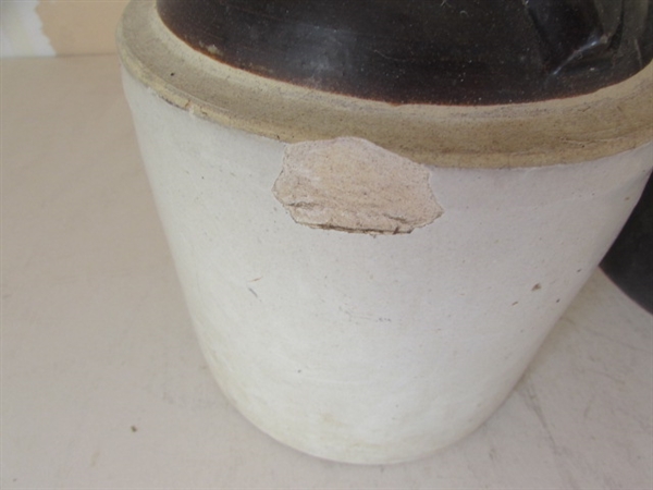 STONEWARE CROCK & JUG