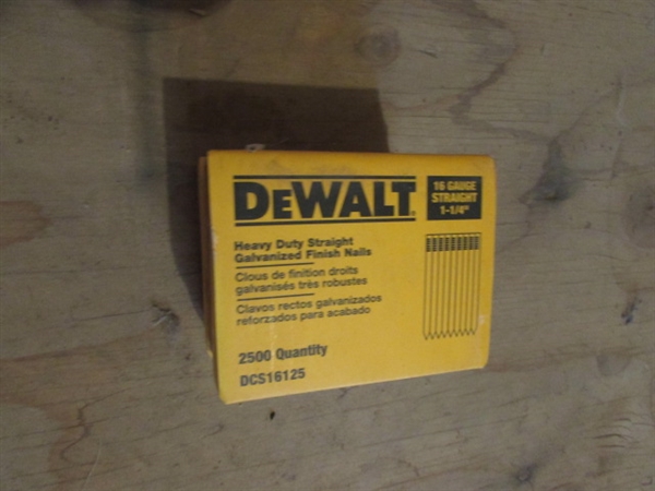 10 BOXES DEWALT 1.25 NAILS