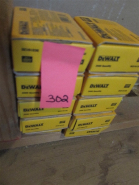 10 BOXES DEWALT 1.25 NAILS