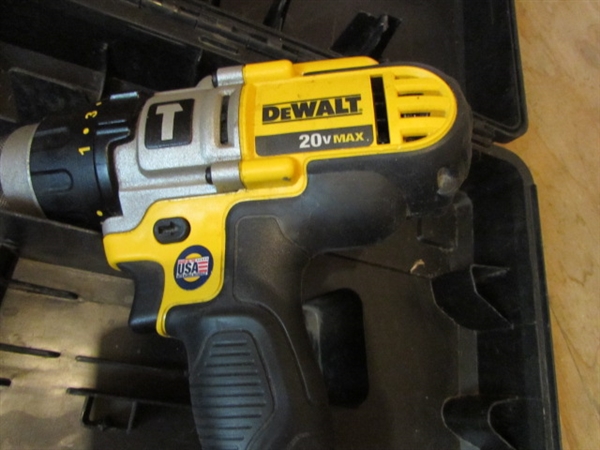 HUGE LOT OF CORDLESS DEWALT POWER TOOLS