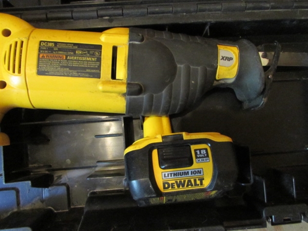 HUGE LOT OF CORDLESS DEWALT POWER TOOLS