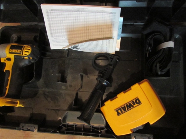 HUGE LOT OF CORDLESS DEWALT POWER TOOLS