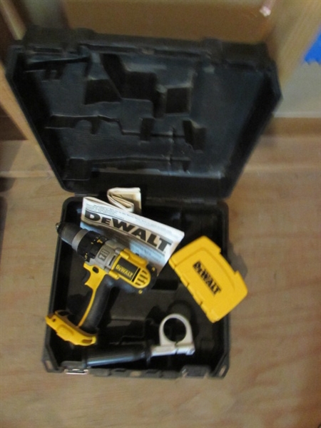 HUGE LOT OF CORDLESS DEWALT POWER TOOLS