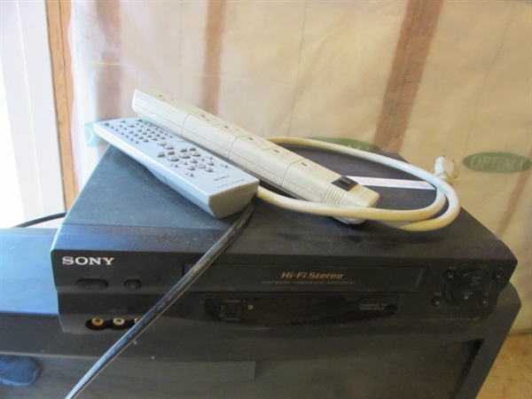 28 SONY TV & SONY VCR