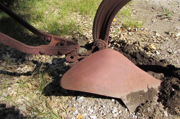 ANTIQUE PLOW YARD ART